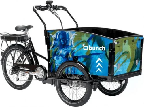 Bunch Bikes imports steel-framed e-cargo bikes. 