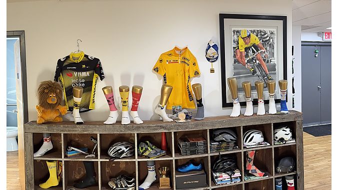 DeFeet's clubhouse in Hickory, N.C., serves as HQ, a cafe and store.