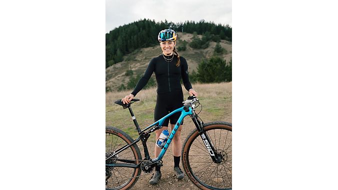 Kate Courtney with her Allied BC40.